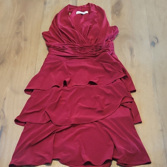 Evan Picone Red Dress Size 8 - Picture 1 of 6